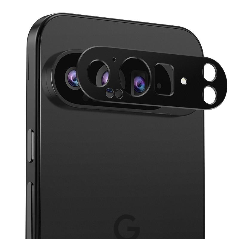 Для Google Pixel 9 Pro XL Роскошный круглый металлический объектив для камеры, стекло, чехол с защитой от царапин, защитное кольцо-бампер, защитное кольцо