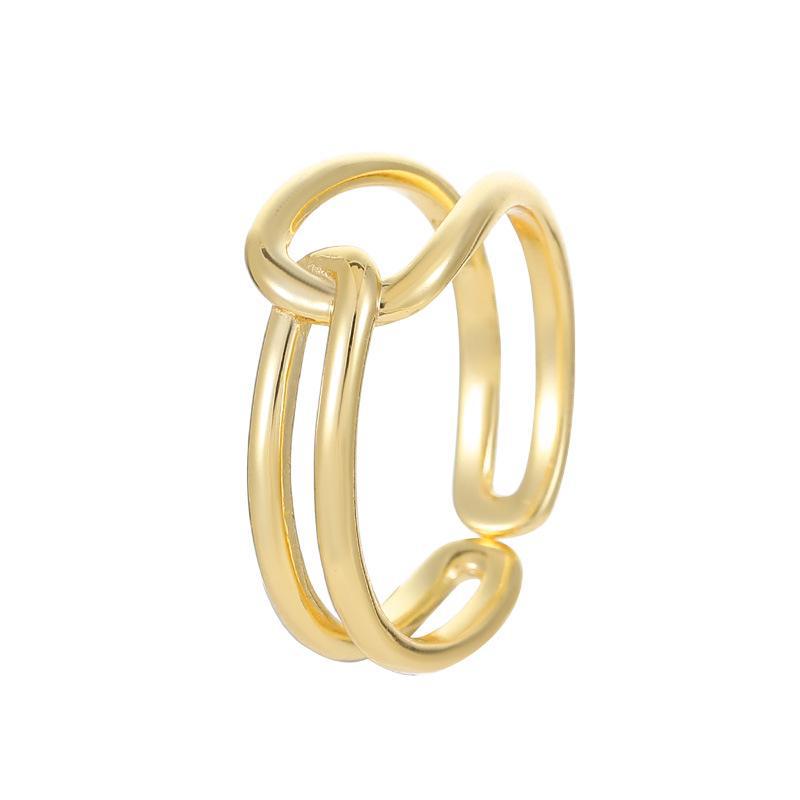 Кольцо Banyan Tree S925 Silver Minimalist Knotted Open Ring - модный корейский холодный стиль для женщин