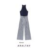 Araltay New Arrival Fashion Style Women's Fashion All-Match Minimalist Linen Blended Long Jumpsuit 8445667