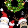 Christmas Door Banner Decoration Santa Claus Door Cover Merry Christmas New Year