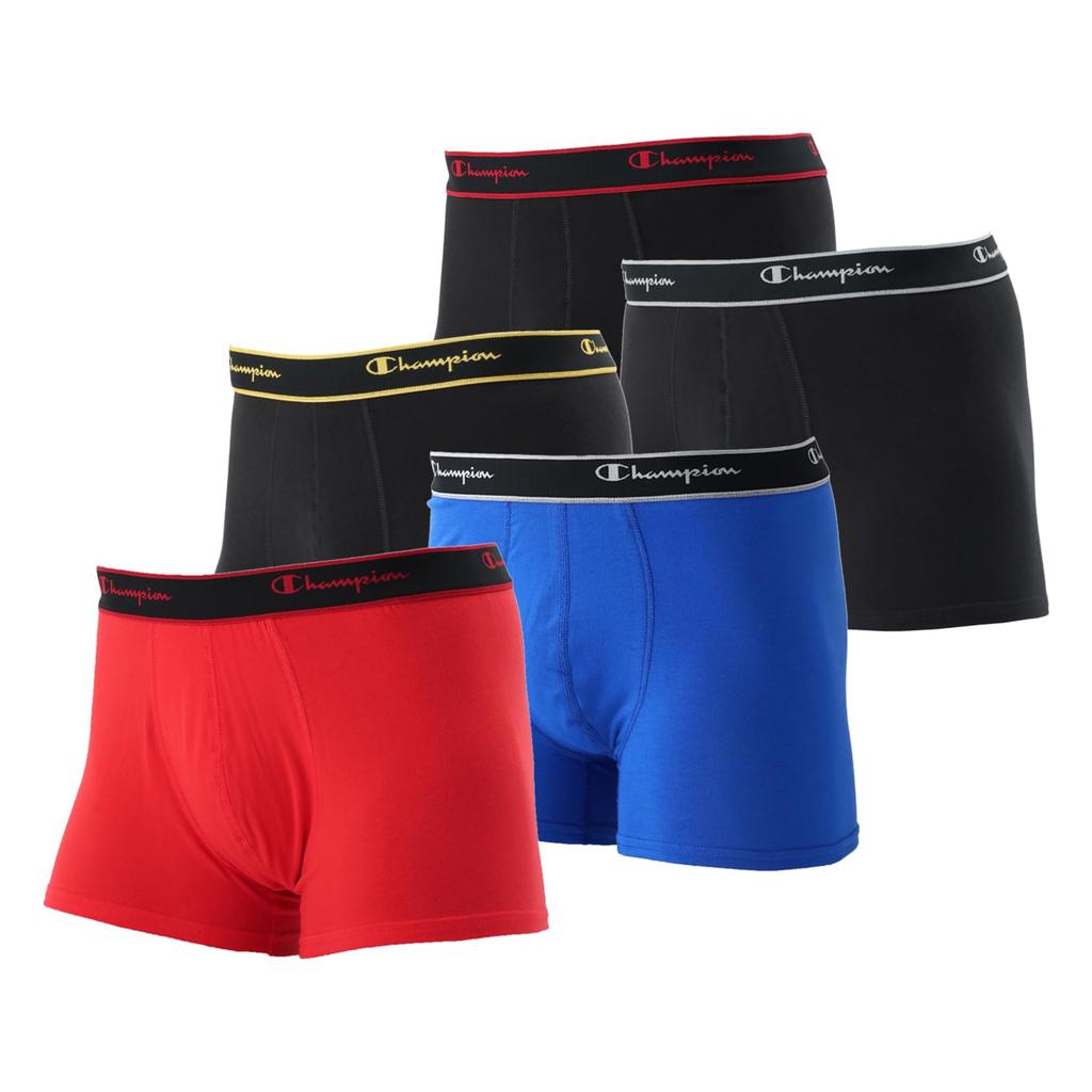 Champion Боксеры-брифы дезодорирующие в ассортименте M (5 упаковок) Антибактериальный, Дезодорирующий, Чистый, Эффект, Комплект из 5 трусов, CM6ES702J, Мужской, 997,