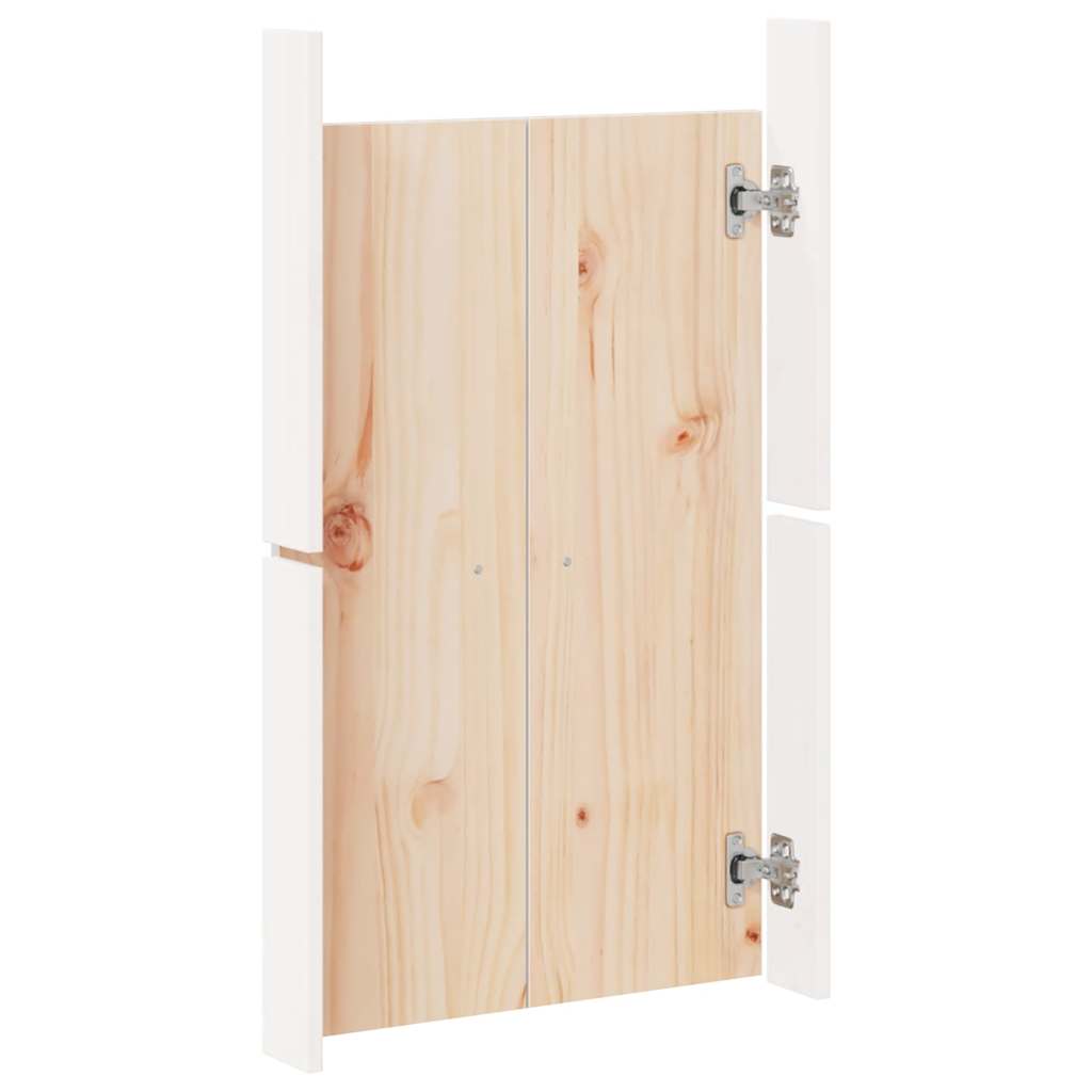 Outdoor Kitchen Doors MEPPEL White 50x9x82 cm Solid Pine Wood