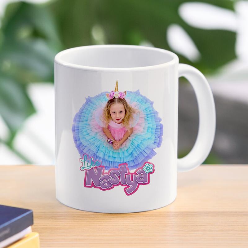 Кружка Like Nastya, креативный дизайн, Лидер продаж, акция, посуда для напитков для детей, друзей, рождественский подарок, 11 унций
