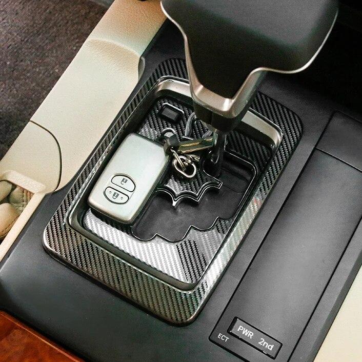 LHD Land Cruiser 200 Interior Stainless Center Shift Console Protective Penal For Toyota LC200 FJ200 2008 2015 2016 2018