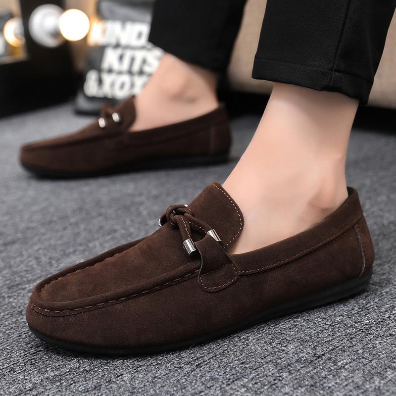 Spring and Summer Doudou Shoes Men's One-pedal Casual Breathable Lazy Foot Set Trend Versatile Work Cloth Shoes