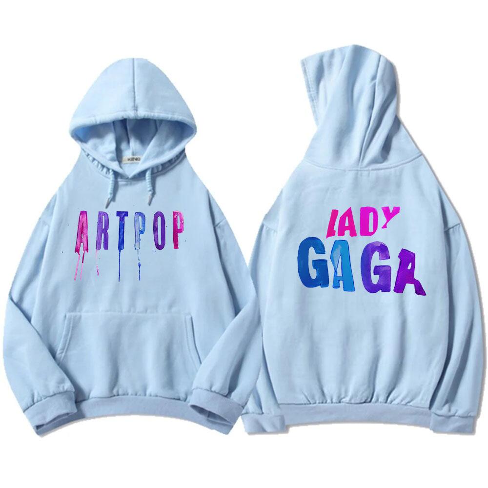 Уличная мужская одежда ARTPOP Толстовки с капюшоном Lady-Gaga Хип-хоп Зимние толстовки с капюшоном Графический принт Пуловеры Повседневная толстовка унисекс