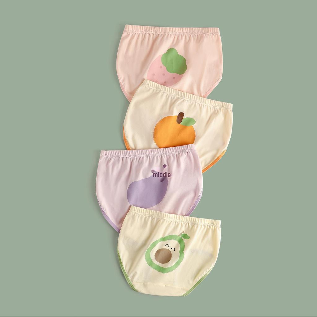 Детские антибактериальные шорты из хлопка с рисунком для девочек - Дизайн без ягодиц