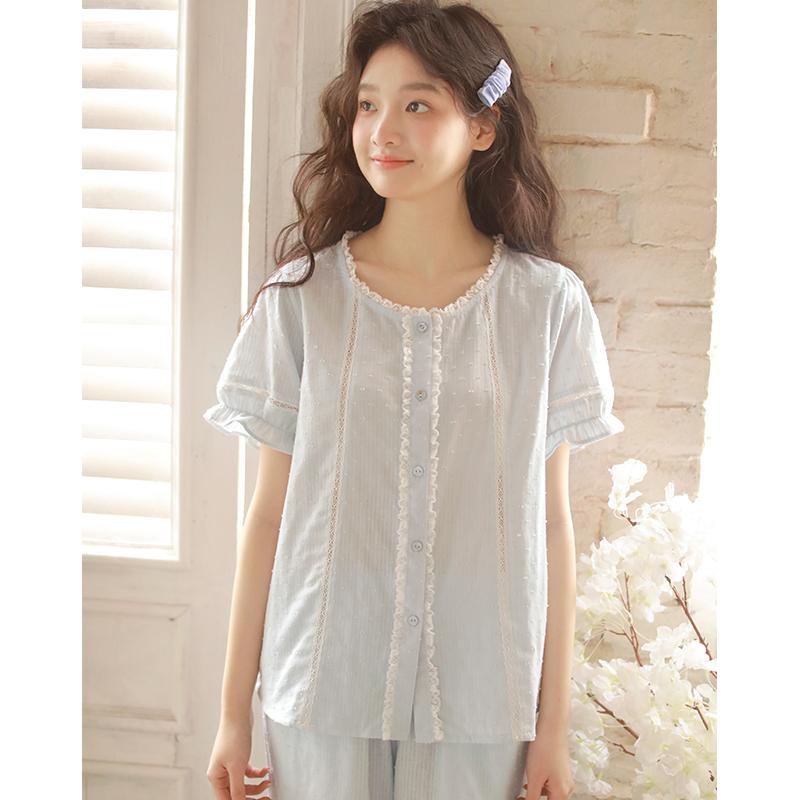 Women's Summer Sweet Short-Sleeved Shorts Set