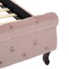 Pink Velvet Bed Frame 90x200 cm