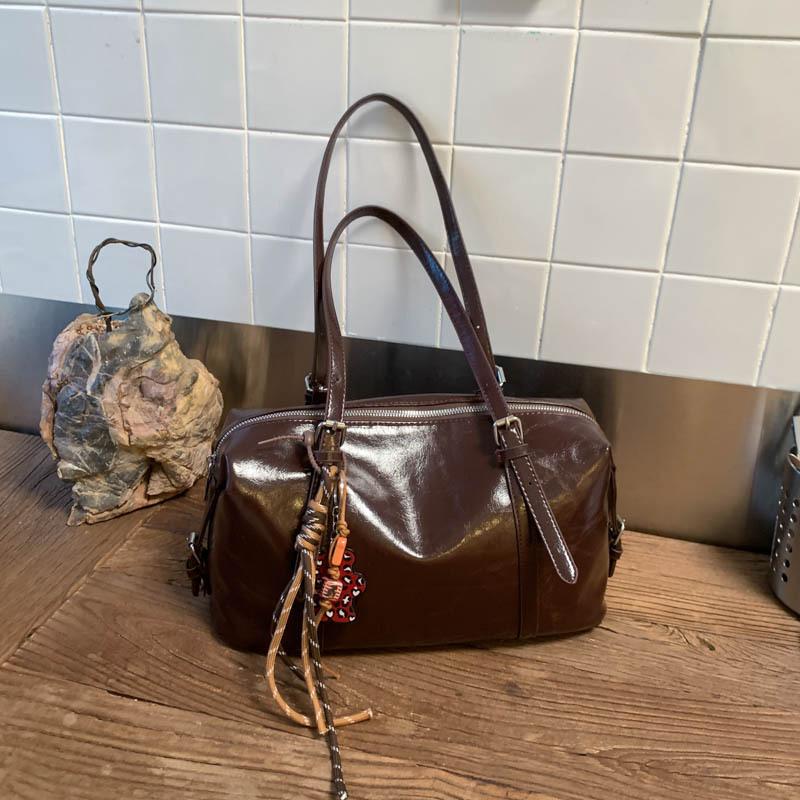 Нишевая ретро простая сумка подмышку осень новая большая вместимость сумка для поездок на работу высокая ценность плечевая сумка-тоут