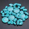 50-10Pcs 11-25mm Flat Round Geometric Charm 7 Imitation Turquoise Irregular Bead Jewelry Make DIY Necklace Bracelet