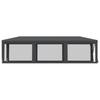 Party Tent with 8 Mesh Side Walls Anthracite 3 x 9 m HDPE