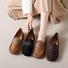 Большой размер 2025 весна новая мягкая подошва мягкая поверхность матовые модные туфли-бини одна педаль плоская подошва одинарные туфли туфли для мамы