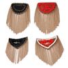 Pearls Pearls Tassel Epaulet Badge Shoulder Brooches Tassel Chain Shoulder Board  Stage Performance