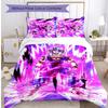 Gohan Pattern Printed 3PCS Bedding Set, Soft Skin-Friendly Washable Duvet Cover & Pillowcases Set