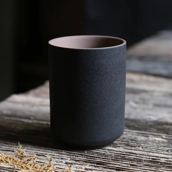 Ресторанная кофейная чашка Kiln Японские керамические кружки Кофейные чашки Большая чашка для воды Японская простая градиентная кружка Посуда для напитков Кухня