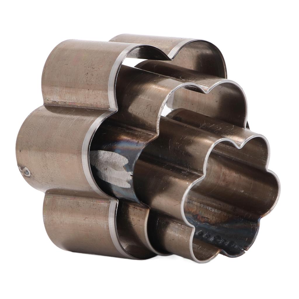 3 Pcs Flower Shaped Leather Cutter 30 40 50mm Alloy Steel Leather Cutting Die Punch Mold for DIY
