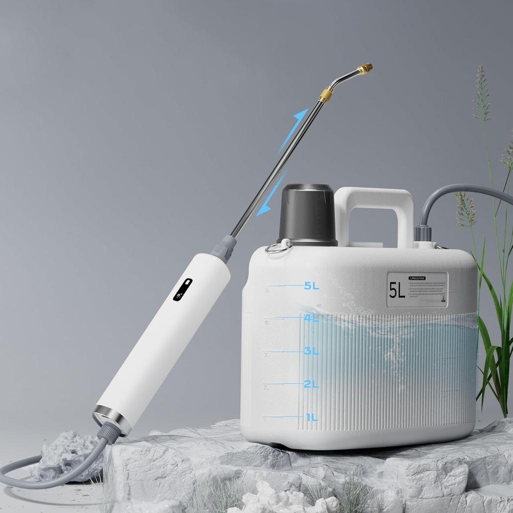 Electric Garden Sprayer 2200 mAh Battery Pressure 5L