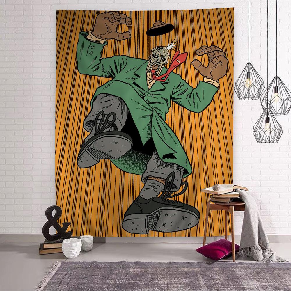 MF DOOM Сделай сам Настенный гобелен Подвесной Таро Хиппи Настенные ковры Общежитие Домашний декор