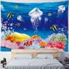 Kawaii room wall decor underwater creatures tapestry astronaut jellyfish fantasy home art decor neon galaxy space