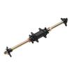 710mm Rear Drive Axle Steel Alloy Galvanized with Fixing Bracket Go Kart Rear Drive Axle for Quad Drift Trike