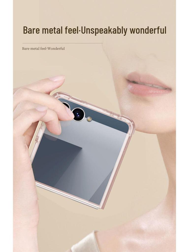 Чехол для складного телефона Samsung Z Flip7: Подушка безопасности Большое окно, Креативный дизайн, Межграничная совместимость