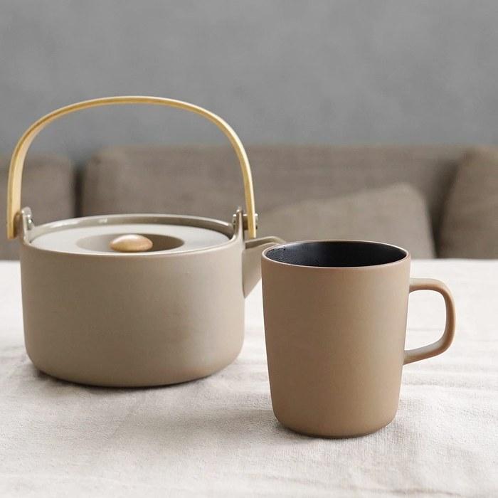 Marimekko Oiva Mug 250ml Women's 52_1_52209470212 Brown x Black