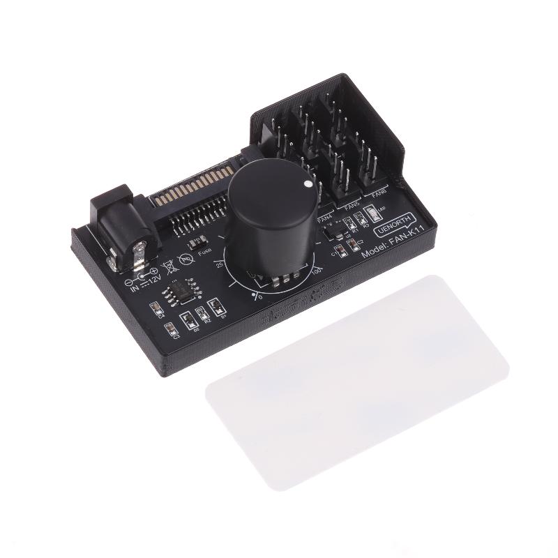 Регулятор скорости вентилятора ШИМ Питание SATA DC Включение 4-контактный регулятор вентилятора Сервер NAS Регулятор скорости вентилятора 4-ходовой 6-ходовой ШИМ-хаб управления вентилятором