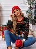 2024 Autumn/Winter European & American Elk Jacquard Santa Sweater