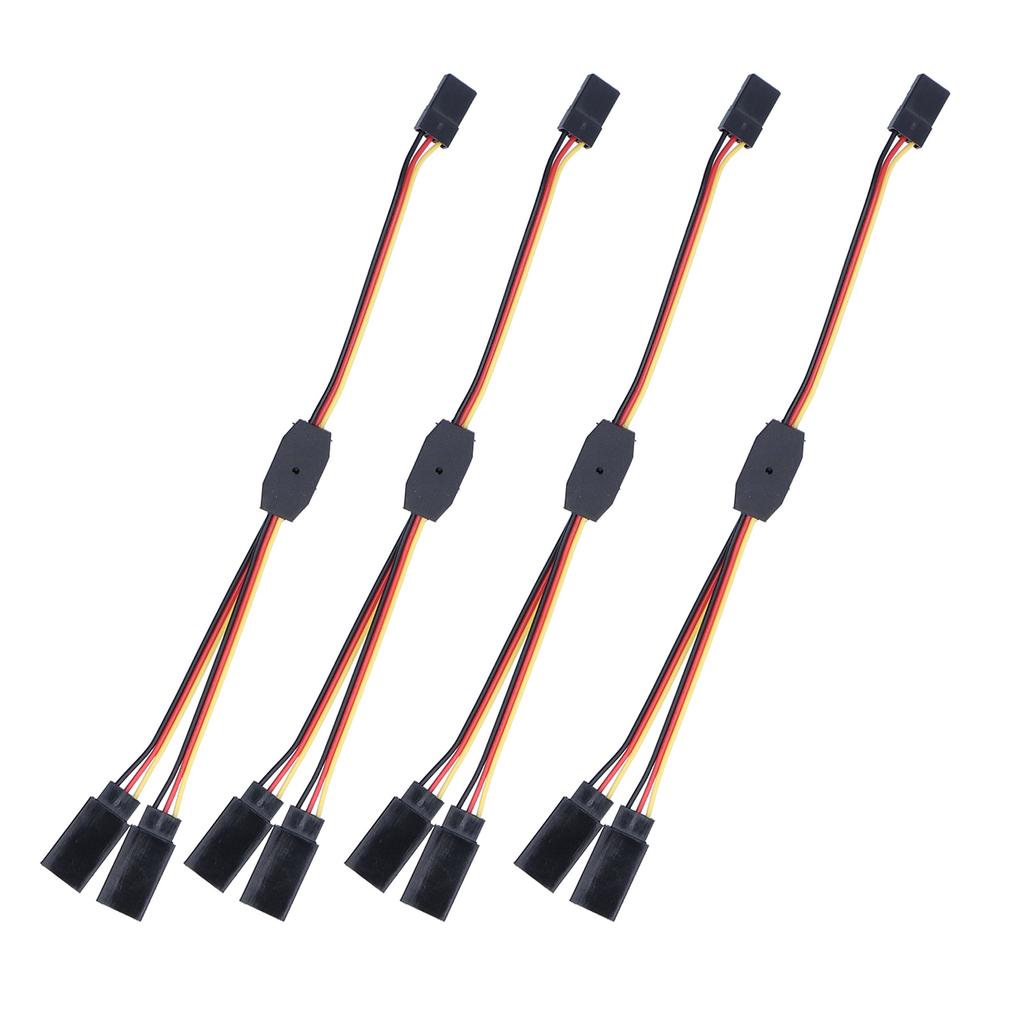 10 шт. Сервоприводный разветвительный кабель ПВХ изоляционный гибкий прочный широко используемый сервопривод Y-кабели для рулевого управления
