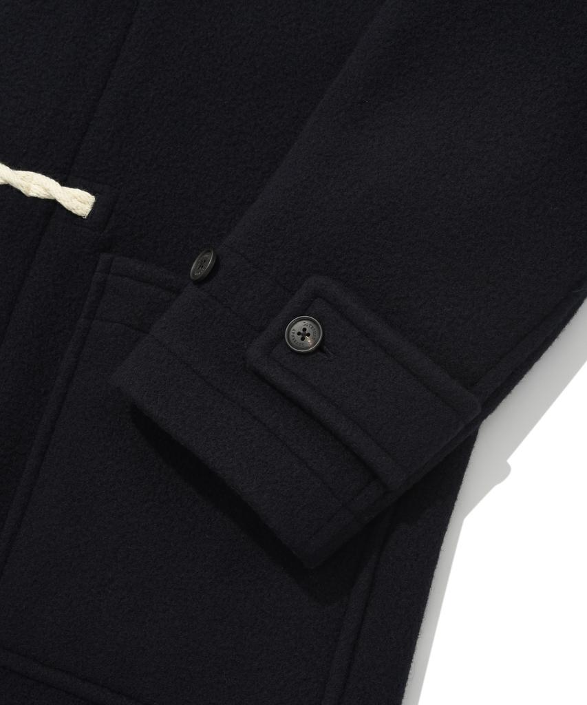 Covernat Wool Duffle Coat Navy