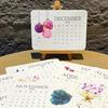 Plantable Seeds Paper Calendar 2026 Biodegradable Plantable Calendar with Wildflower Seeds Monthly Growable Planner for Eco-Friendly Office Decor