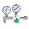 Регуляторы манометра Гайка и ниппель CGA-540 3000 psi Входной Редукционный клапан O2 Газовый регулятор