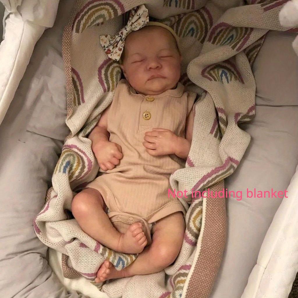 BZDOLL 19 дюймов 48 см 3D кожа Спящая кукла реборн из мягкого винила, как у настоящих новорожденных, игрушка для девочки Леви, хороший подарок для детей на Рождество