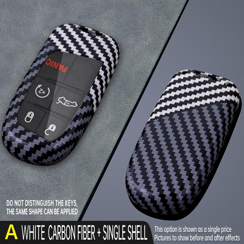 Крышка для ключа из углеродного волокна Jeep, Fiat, Dodge, Cowin, Chrysler