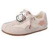 Милые кроссовки Hello Kitty с мультяшным рисунком, спортивные тренировочные кроссовки для осени и зимы, ретро, ​​универсальные, простые, для поездок на работу, повседневные кроссовки для девочек, одна пара обуви.