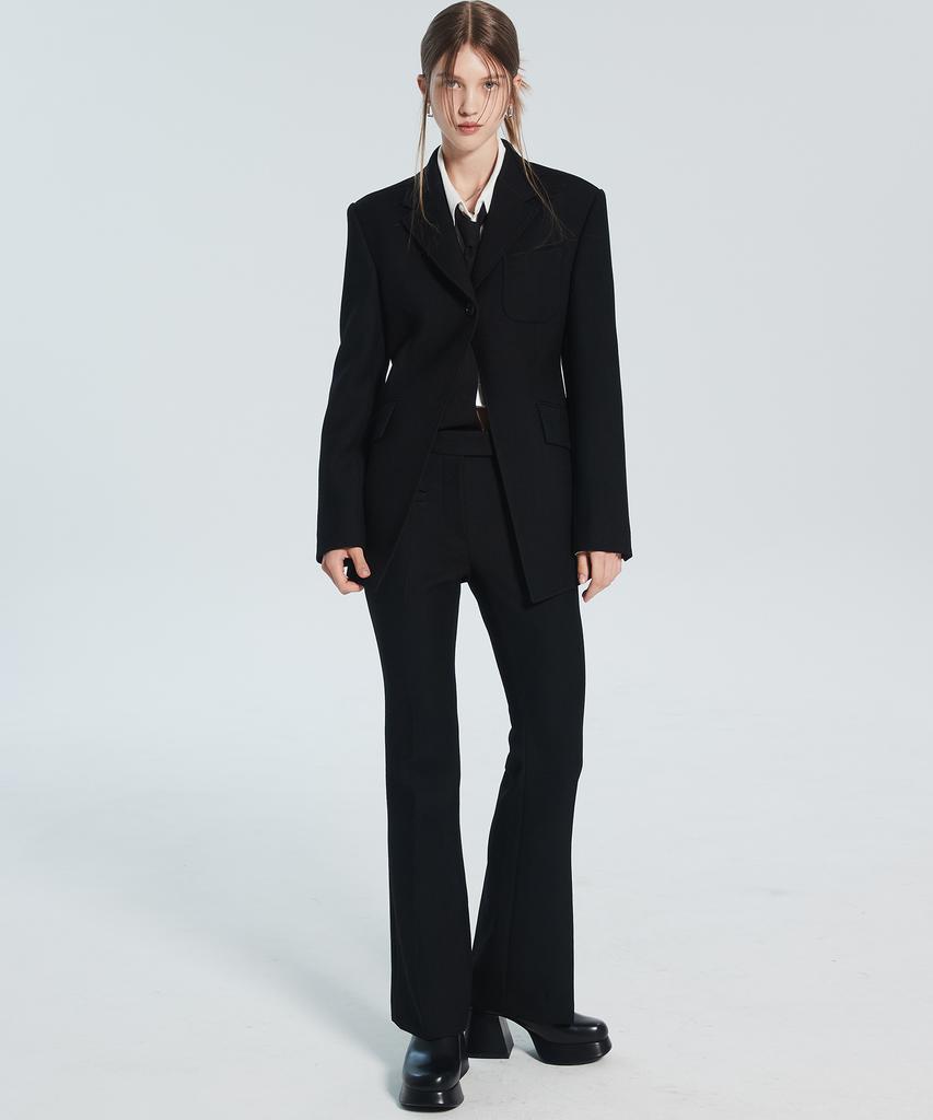 Racleur Ra One-Button Tailored Jacket [Black]