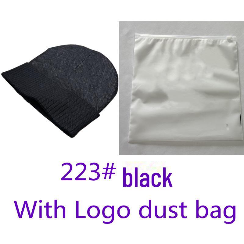 Унисекс зимняя шерстяная черная вязаная шапка для тепла на открытом воздухе