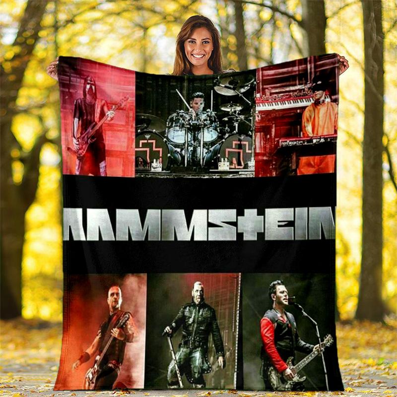 Till Lindemann, lead singer of the German heavy metal rock band Rammstein, blanket for warmth, home decoration for siesta, flannel blanket Y7
