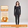 Women's Thermal Underwear Set 2024: Antibacterial, Seamless, Heated, Velvet-Lined, Thick Winter Base Layer with Top and Bottom.
