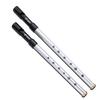 Sondery Tin Whistle In Both C and D Made of Aluminum Alloy Silver Color Keys, Tube,