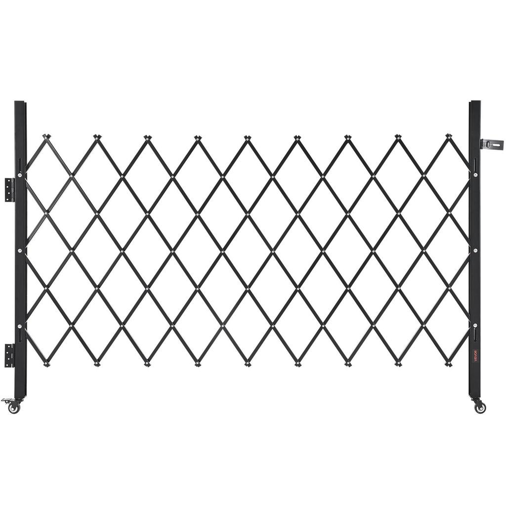 Single Folding Security Gate Lockable Scissor Gate 74.80 x 51.57 in (WxH)