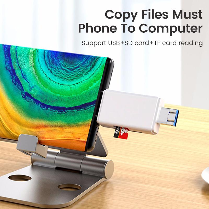 USB Type C Card Reader 6 In 1 OTG Multi-Function Usb 3.0 Micro TF SD USB Card Reader Adapter PC Laptops Tablet Phone Accessories