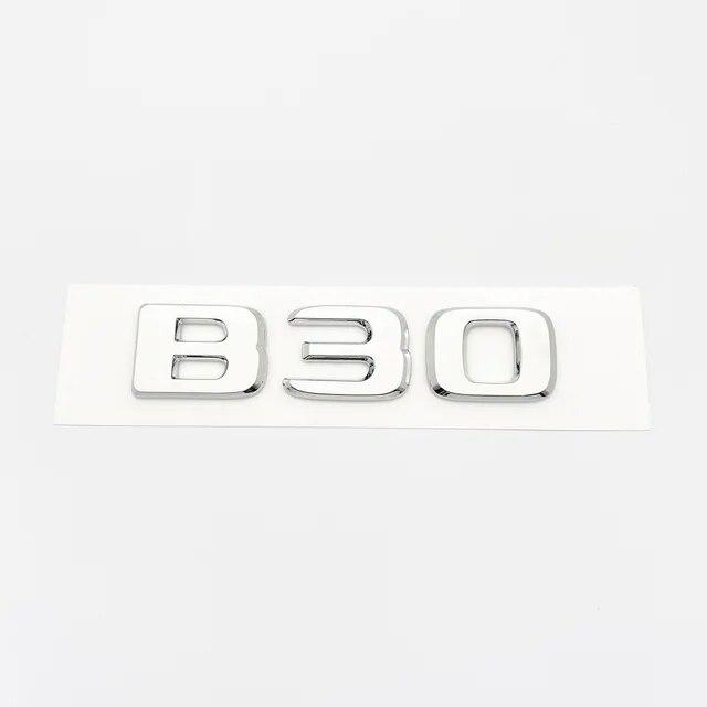 Для Mercedes Benz Brabus C W203 W204 W205 Coupe, значок на багажник автомобиля, логотип, наклейка с буквами B20 B30 D30 450 650, эмблема ABS, хром, серебро