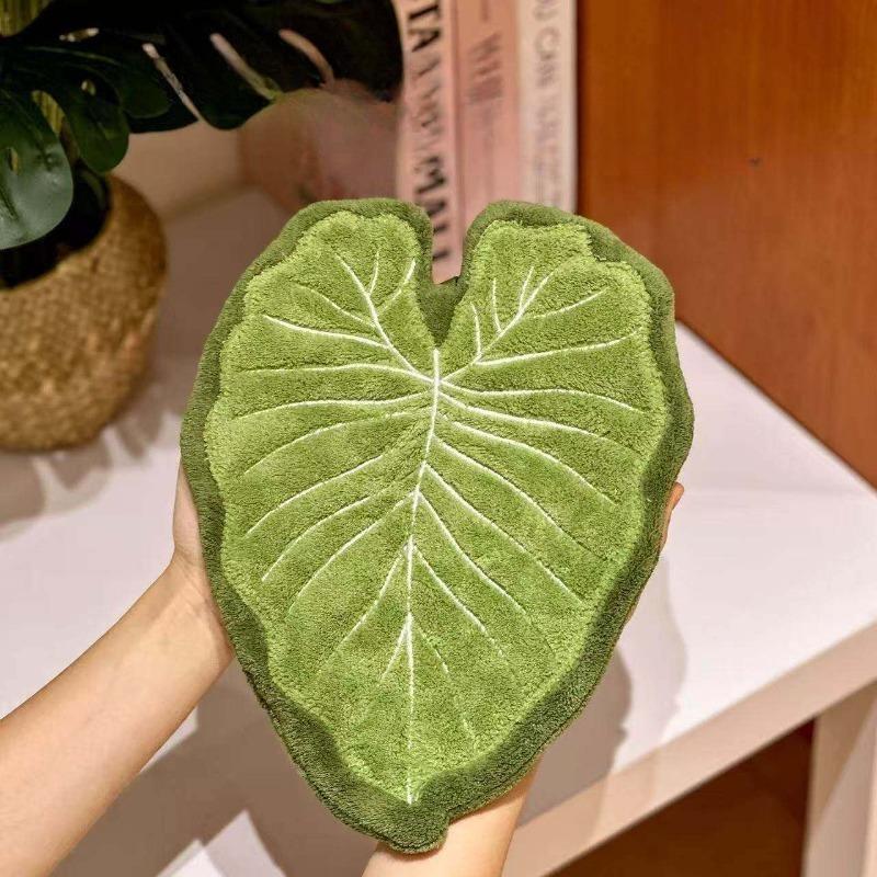 Creative Leaf Hand Towel Absorbent Wall Hanging Kitchen Soft Towel Bathroom Accessories Handkerchief Towel Home Wash Hand Towels