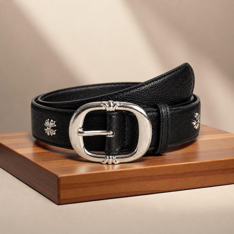 Y2K Gothic Cross Stud Belt Women Men - Vintage PU Leather Waistband With Embossed Buckle Punk Chic Hip Hop Fashion