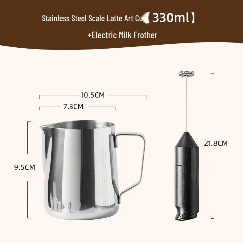 Stainless Steel Latte Art Pitchers & Coffee Tool Sets