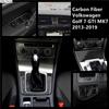 Carbon Fiber For Volkswagen Golf 7 GTI MK7 Accessories CD Air Conditioning Control Panel Gears Panel Steering Wheel Air