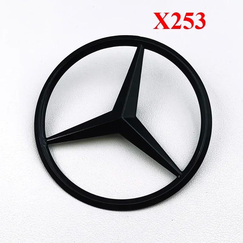 CQX1 3D ABS Black Mercedes-Benz GLC63S AMG X253 V8 BITURBO 4MATIC Trunk Emblem Car Rear Star Sticker Badge for GLC AMG