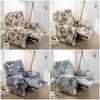 4 Pieces In 1 Split Recliner Sofa Cover Stretch Floral Print Spandex Lazy Boy Armchair Slipcovers Couch Covers For Living Room